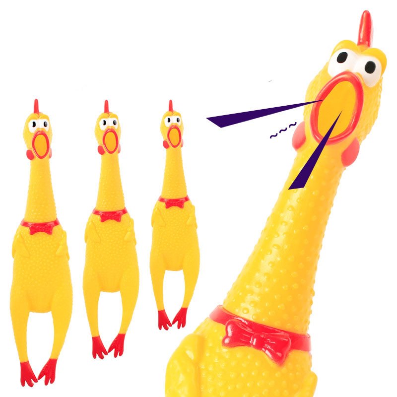 Juguete Pollo Chillón para Mascotas