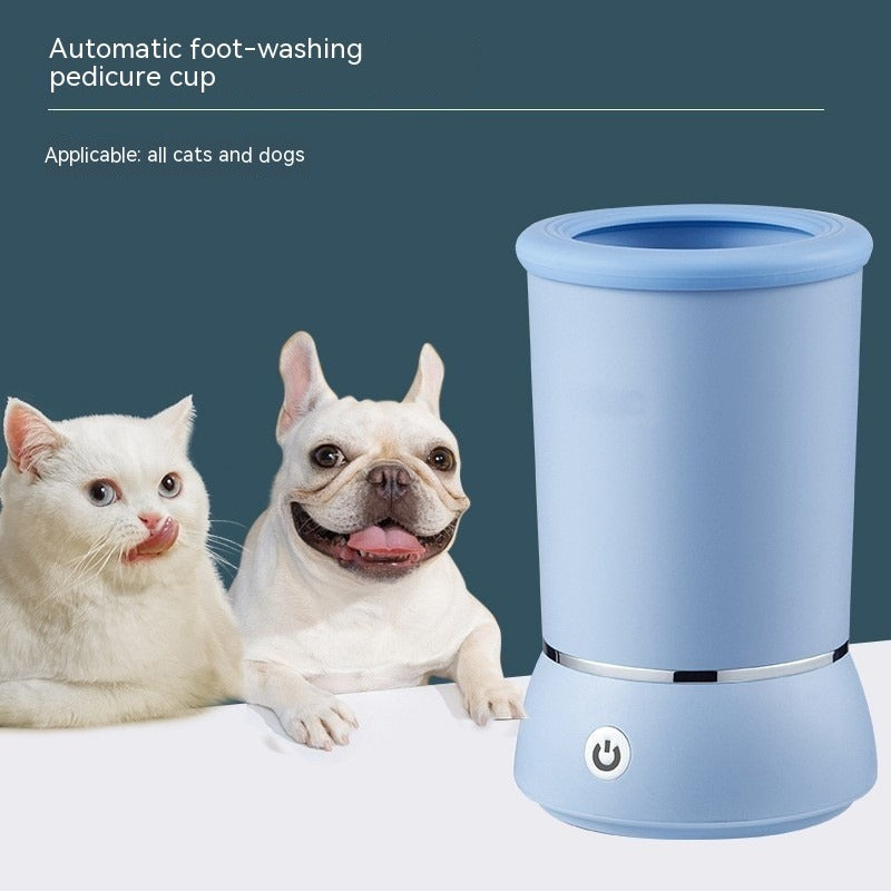 Taza Limpiapatas Eléctrica Automática para Mascotas