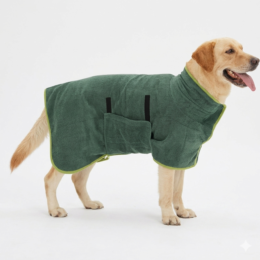 Albornoz de Secado Rápido para Mascotas