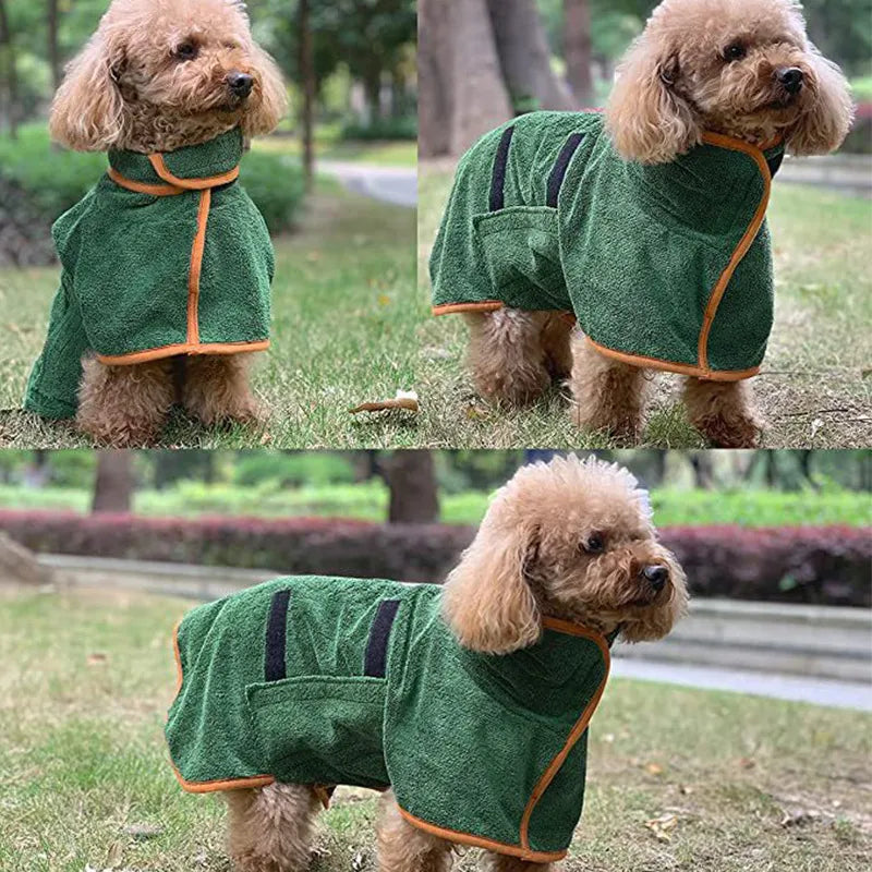 Albornoz de Secado Rápido para Mascotas