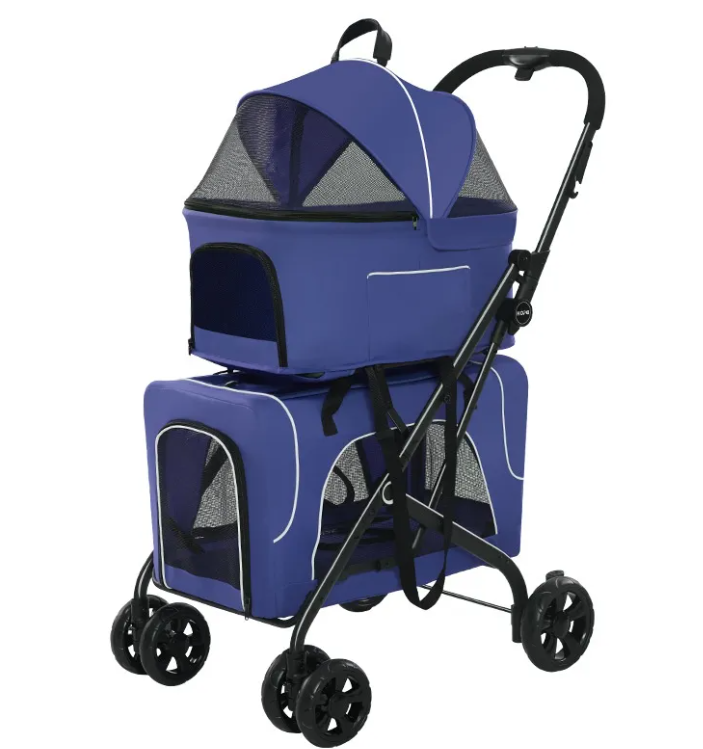 Carrito Plegable Ligero Para Perros Pequeños y Gatos