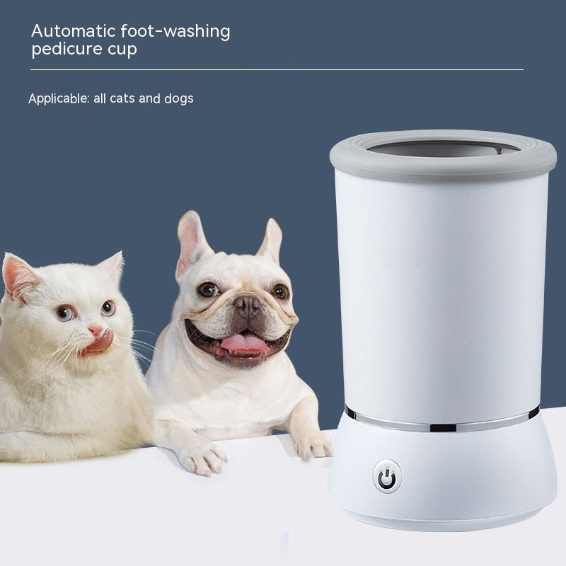 Taza Limpiapatas Eléctrica Automática para Mascotas