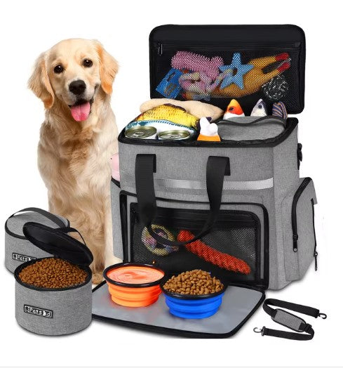 Bolso de Viaje para Mascotas - Mochila Multifuncional para Perros y Gatos