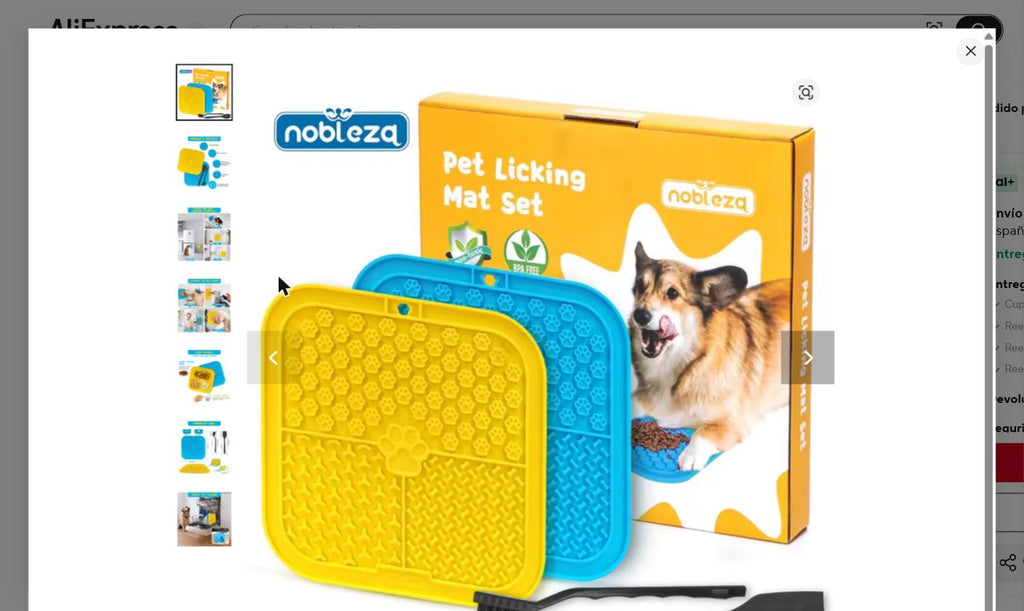 Alfombrilla de Lamer para Perros y Gatos | Lick Mat Silicona Antiestrés