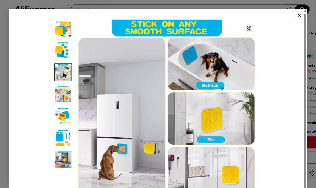 Alfombrilla de Lamer para Perros y Gatos | Lick Mat Silicona Antiestrés